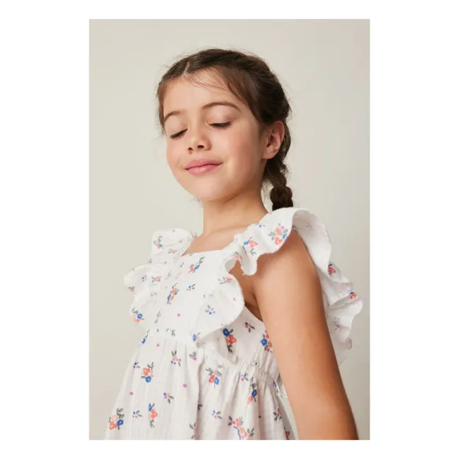 Robe Fleurs | Blanc