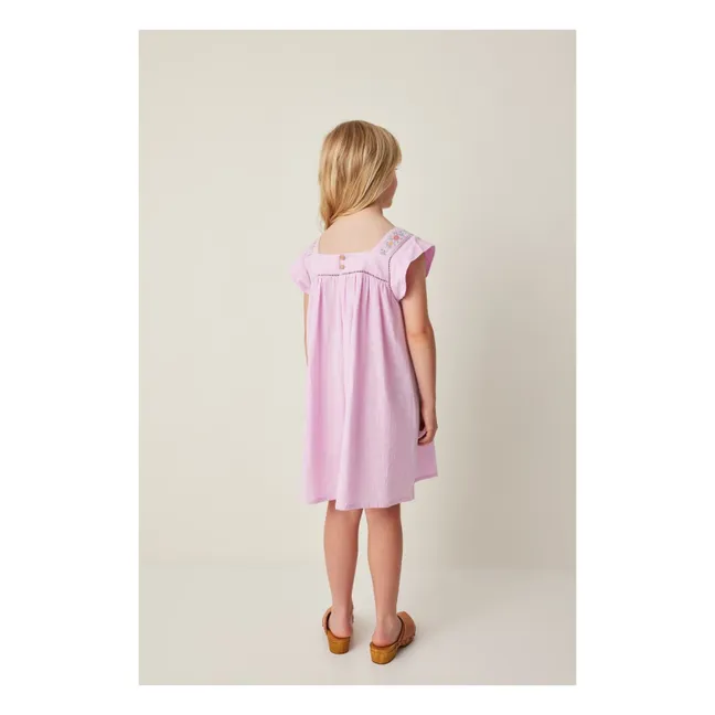 Robe Broderie | 	Lilas