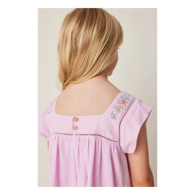 Robe Broderie | 	Lilas
