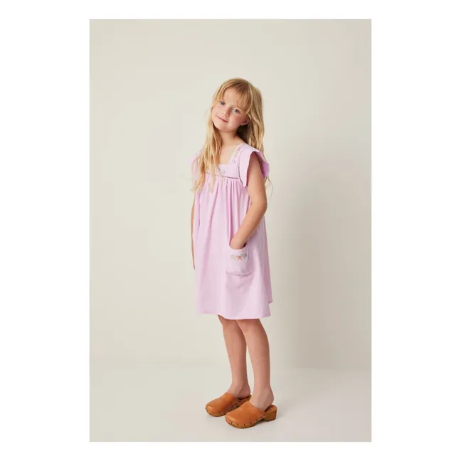 Robe Broderie | 	Lilas