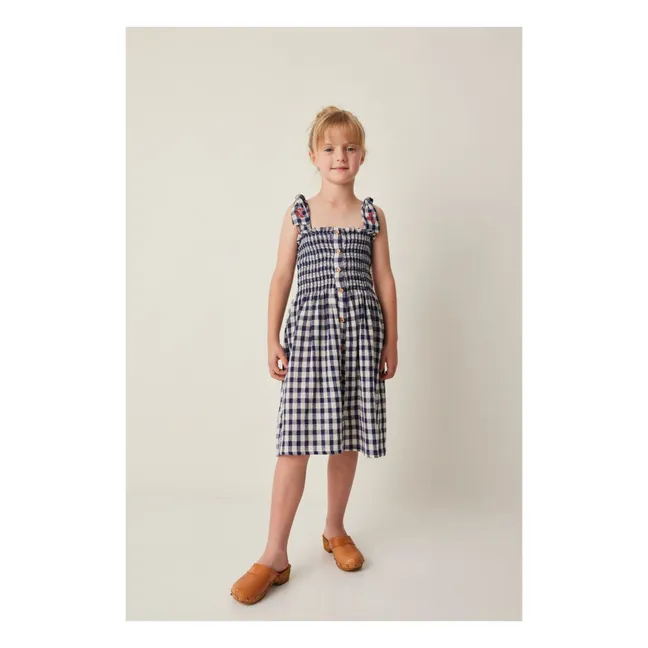 Vichy-Kleid | Navy