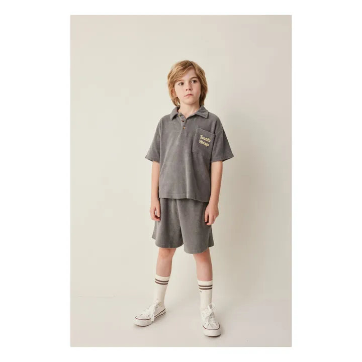 Pantaloncini in spugna | Grigio scuro- Immagine del prodotto n°1