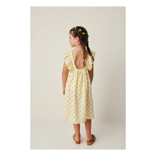 Fleurs Volants dress | Yellow
