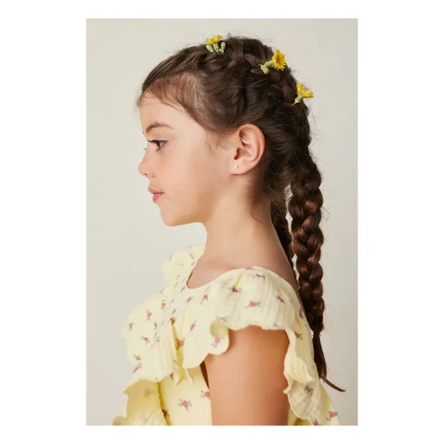 Fleurs Volants dress | Yellow