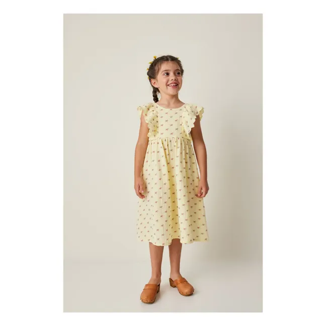 Fleurs Volants dress | Yellow