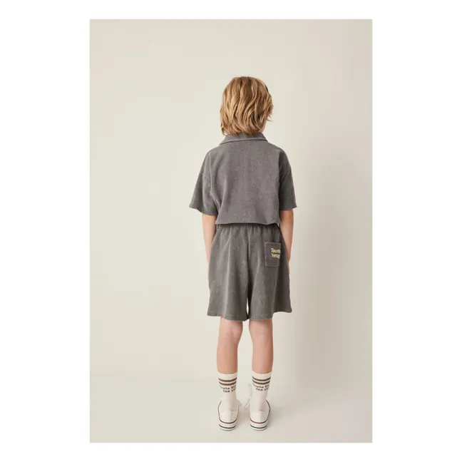 Towelling shorts | Dark grey