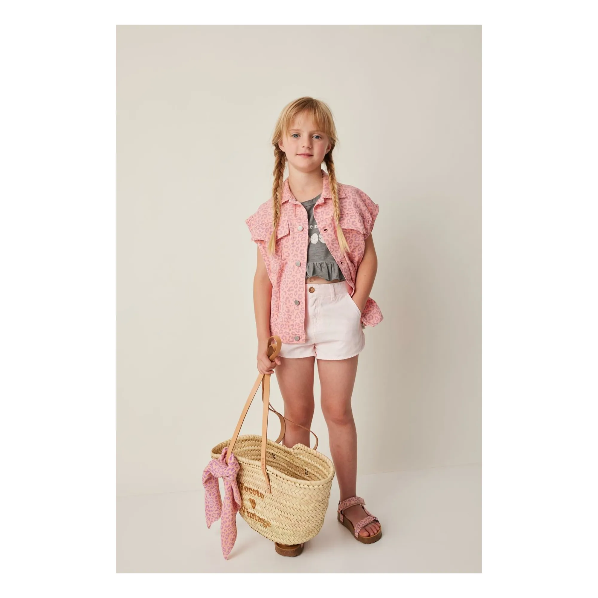 Short Uni | Rose pâle- Image produit n°1