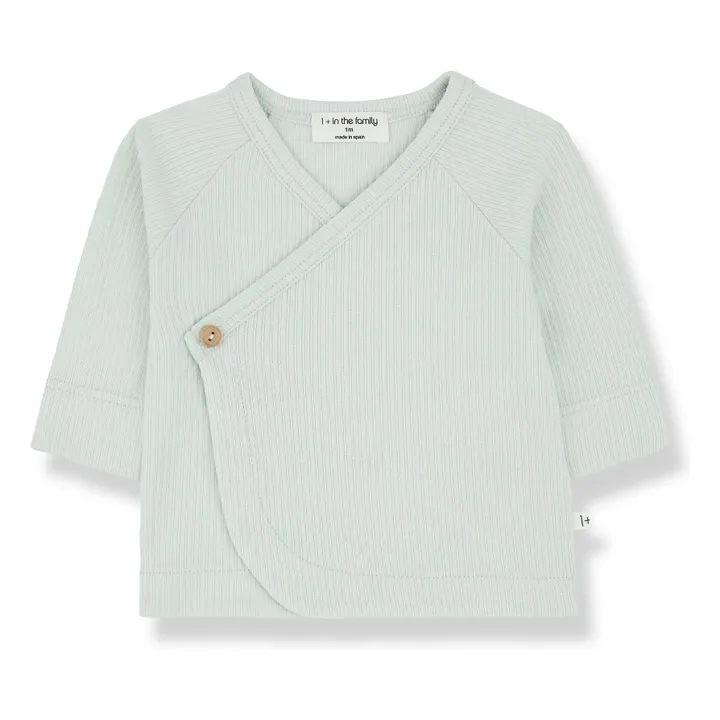 T-Shirt Cache-Cœur Elodie | Vert céladon- Image produit n°0