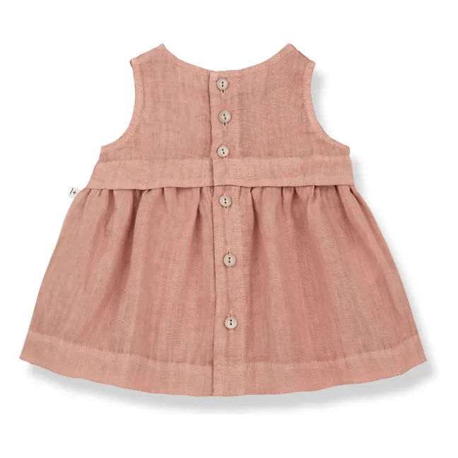 Abito Georgina in lino | Rosa antico