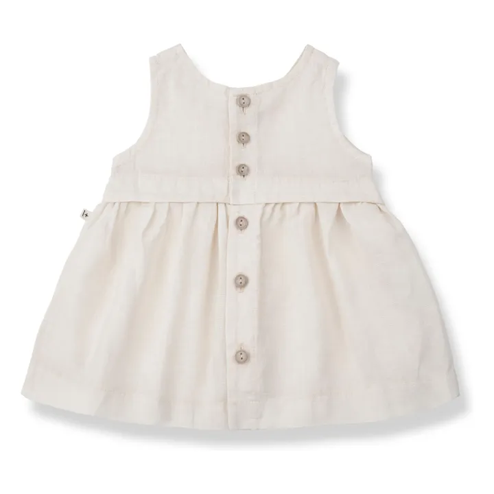 Robe Georgina Lin | Ecru- Image produit n°1