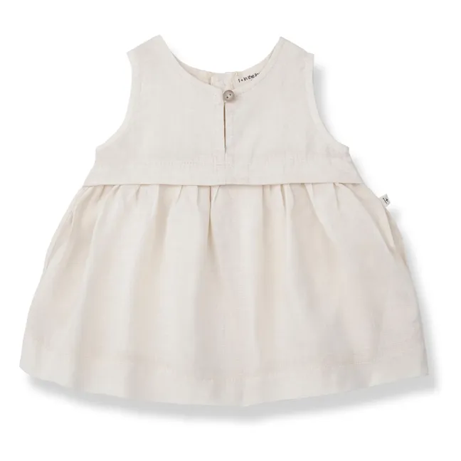 Vestido Georgina de lino | Crudo