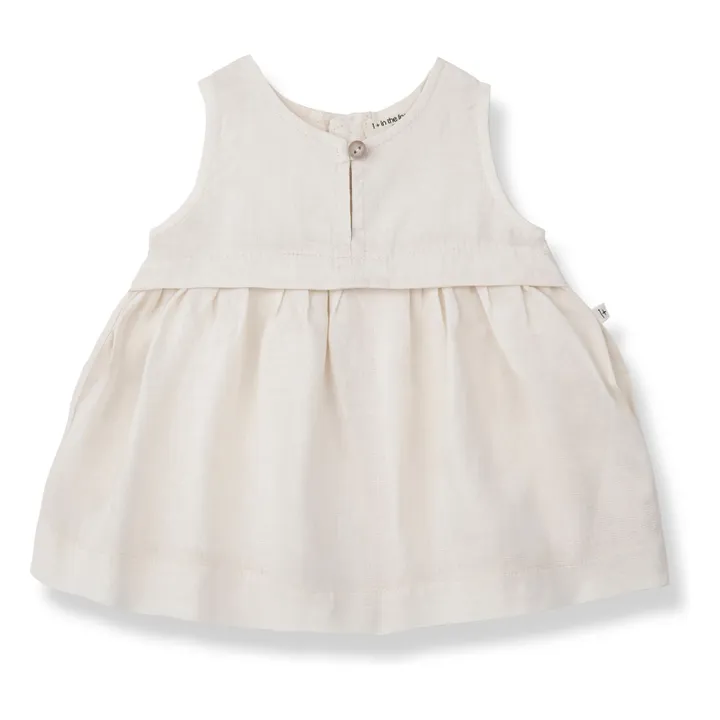 Robe Georgina Lin | Ecru- Image produit n°0
