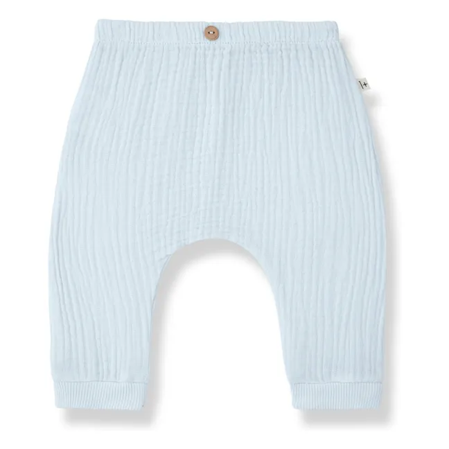 Giuseppe Cotton Gauze Trousers | Pale blue