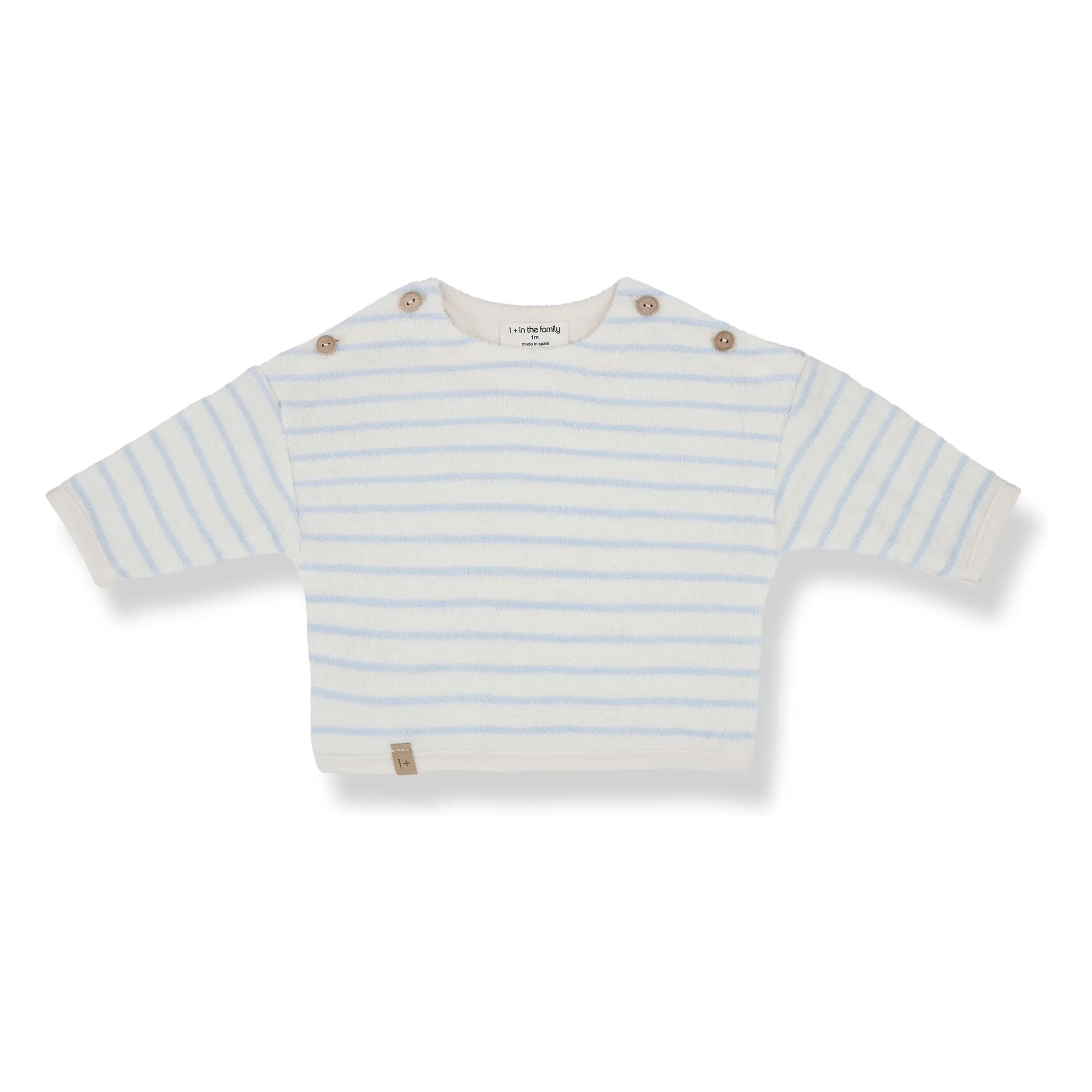 1+ In The Family Pale Blue Enzo Sponge Sweat