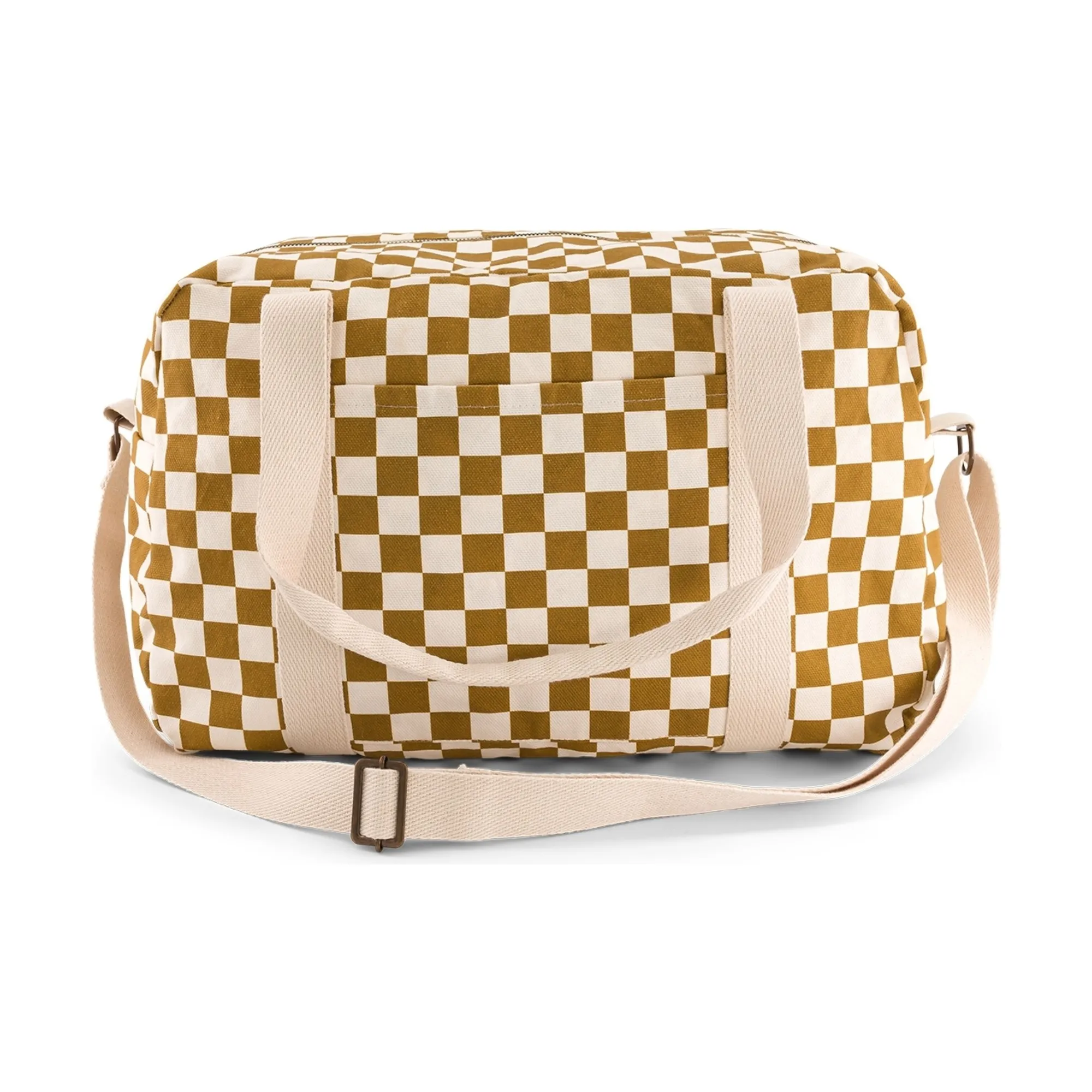 Rose In April Caramel Raphael Check Diaper Bag