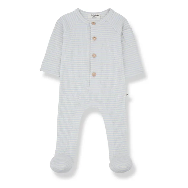 Pyjama Mit Füßen Guim | Blassblau