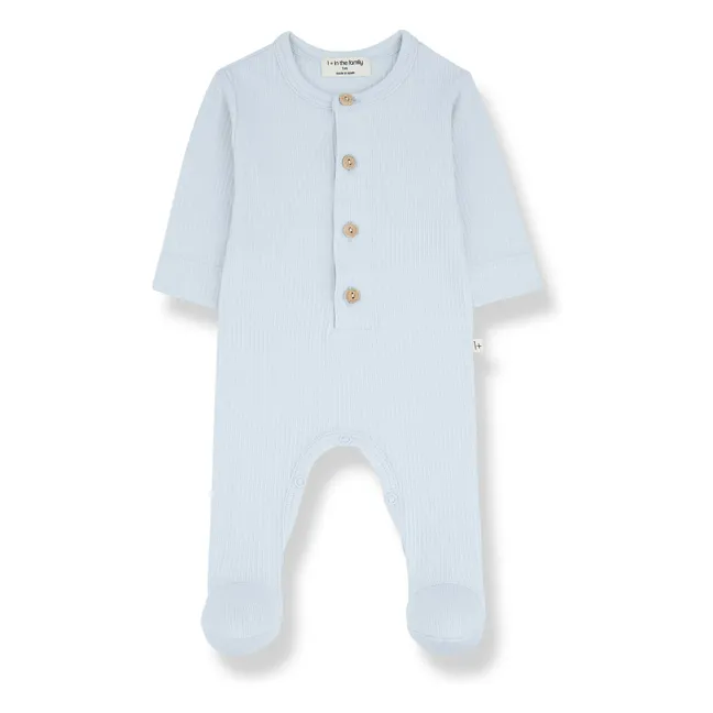 Pyjama Mit Füßen Nino | Blassblau