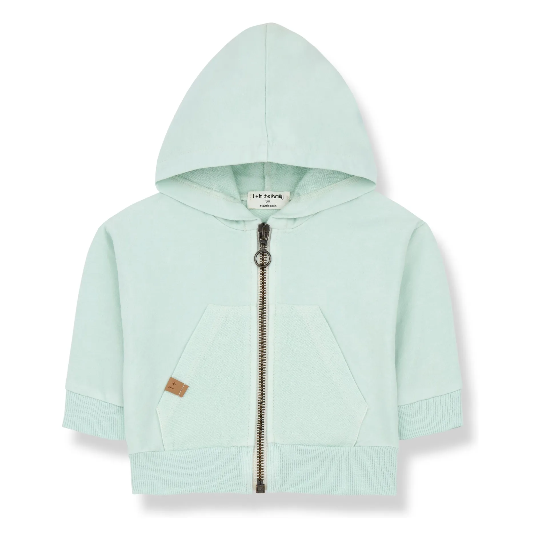 1+ In The Family Green Water Koldo Zip Sweat