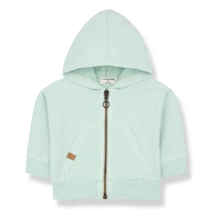 Sweat Zippé Koldo | Vert d'eau- Image produit n°0