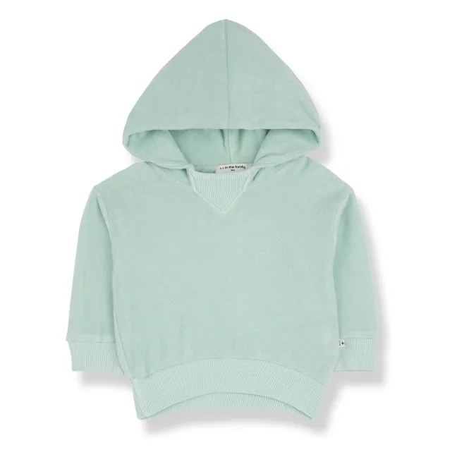 Sudadera con capucha Mario Sponge | Verde agua