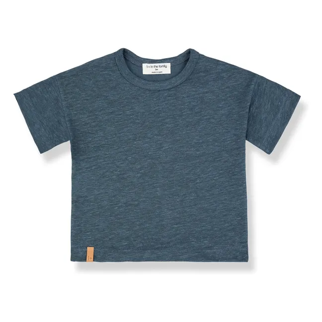 T-Shirt Tintoretto Leinen | Petroleumblau