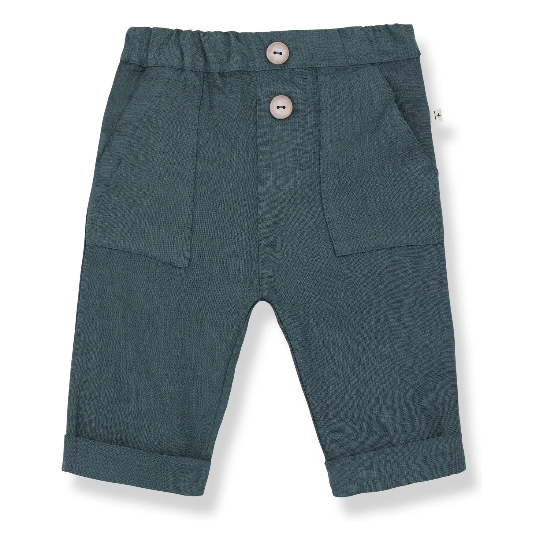 1+ In The Family Petrol Blue Quinti Linen Pants