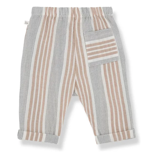 Roberto Pantalones Sarouel de algodón orgánico | Beige