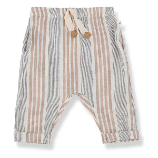 Roberto Pantalones Sarouel de algodón orgánico | Beige