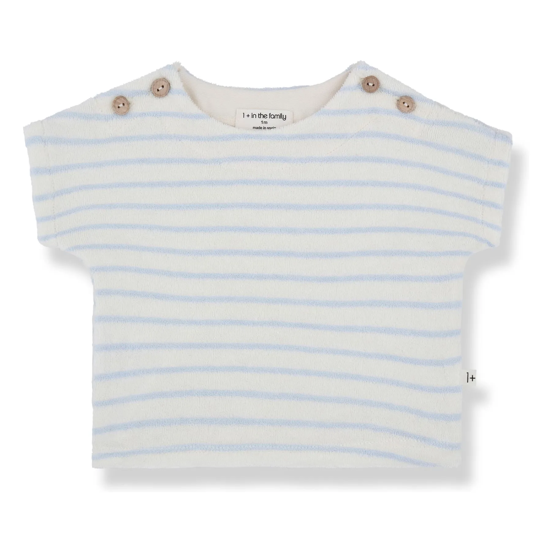 1+ In The Family Pale Blue Tomaso Sponge T-Shirt