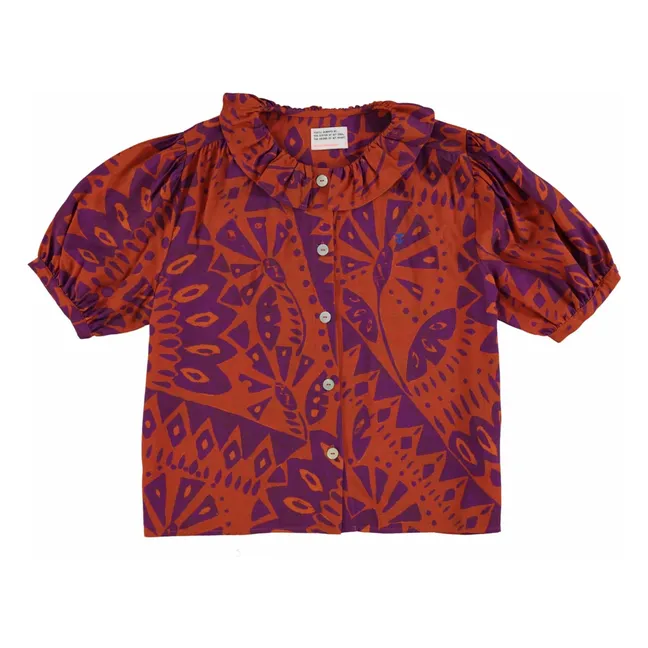 Blusa estampada | Naranja