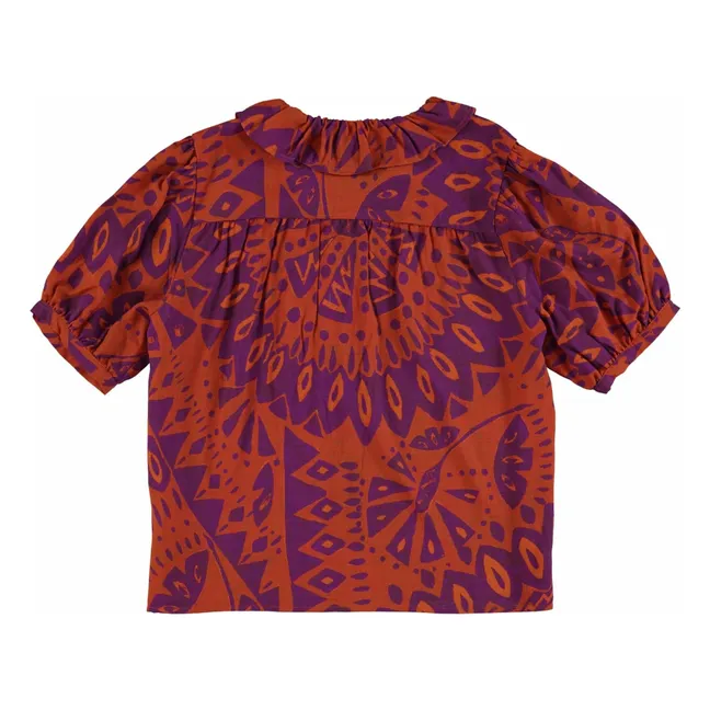 Blusa estampada | Naranja