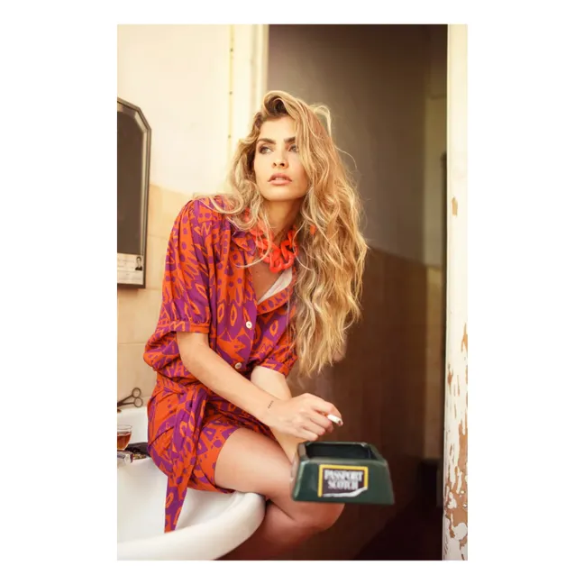 Printed Blouse | Orange