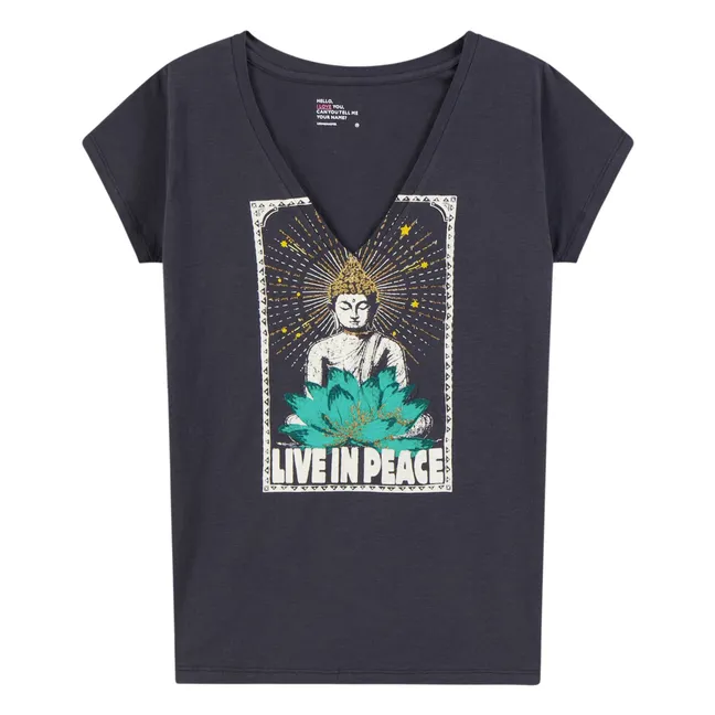 T-shirt Tonton Yoga Coton Bio | Carbone