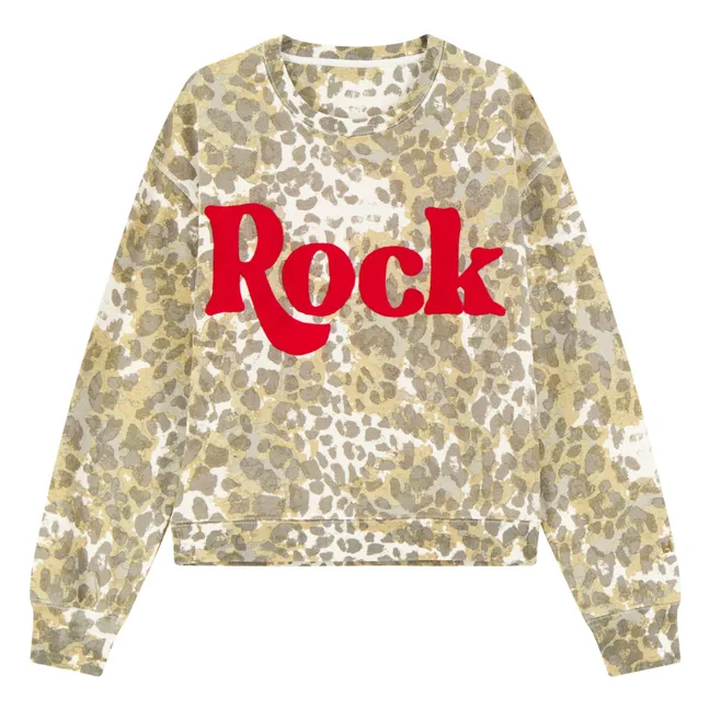 Sweatshirt Sortie Faded Bio-Baumwolle | Beige