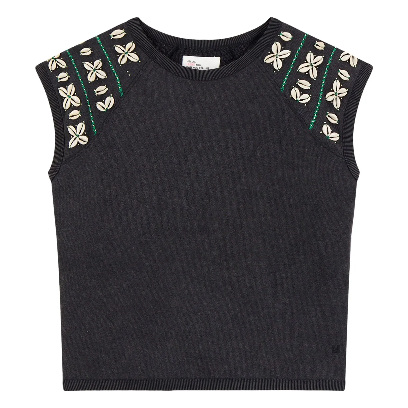 Leon & Harper Carbon Sirop Shell Organic Cotton Sweatshirt