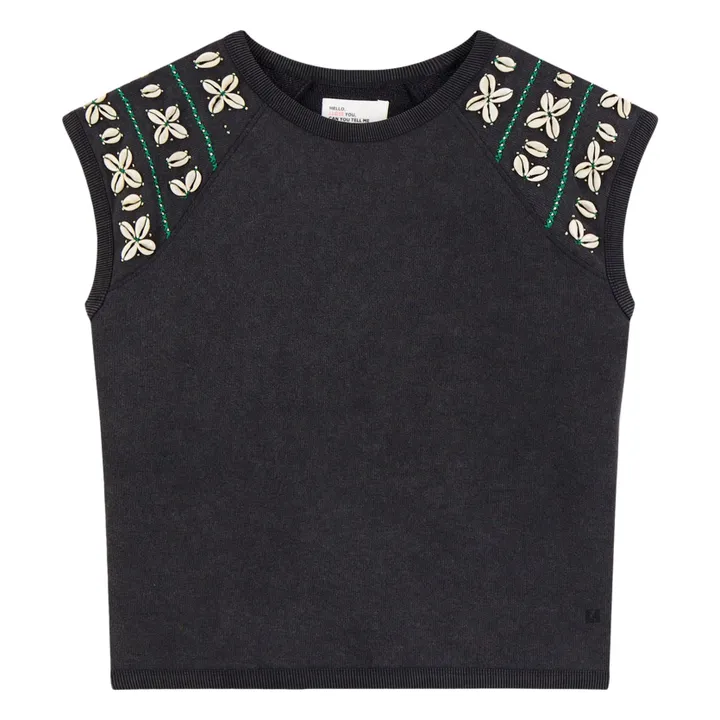 Sweat Sirop Shell Coton Bio | Carbone- Image produit n°0