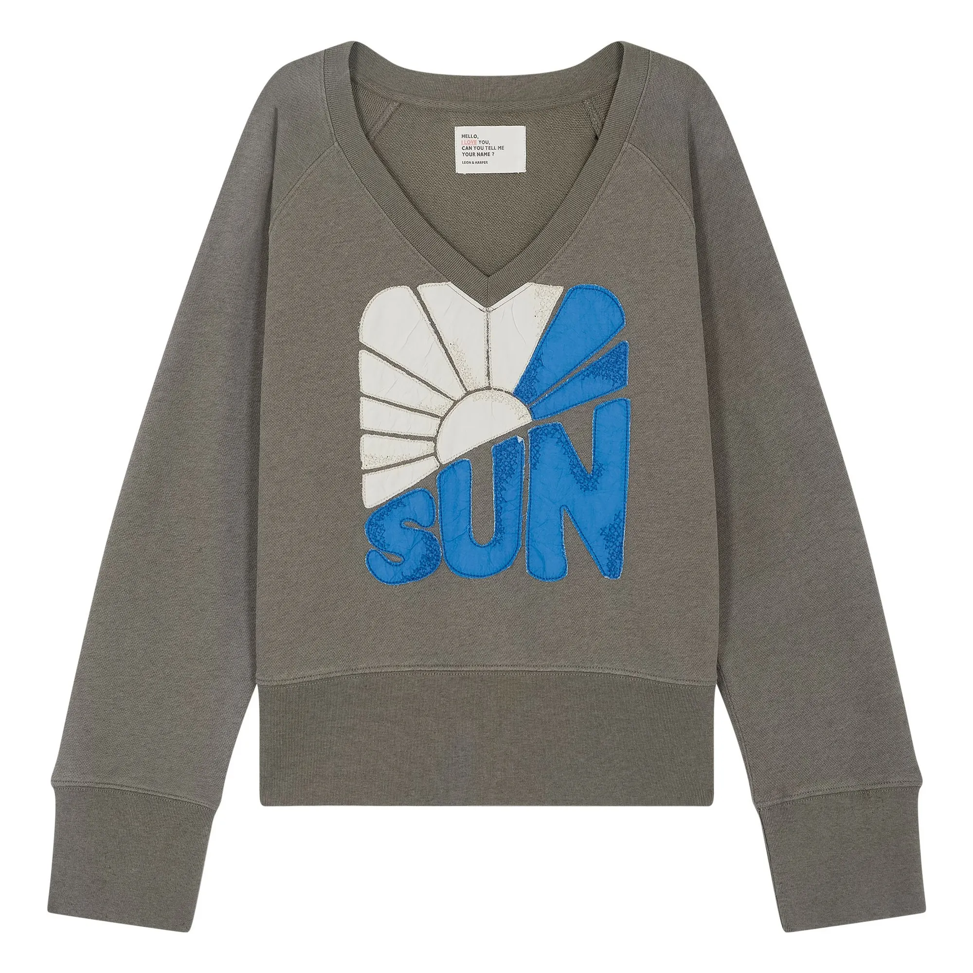 Leon & Harper Carbon Shavi Sun Organic Cotton Sweatshirt