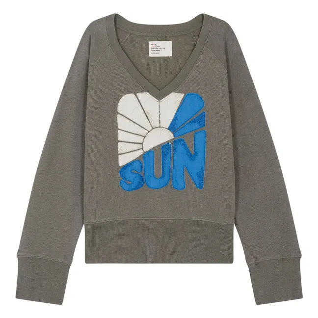 Sweatshirt Shavi Sun Bio-Baumwolle | Kohle