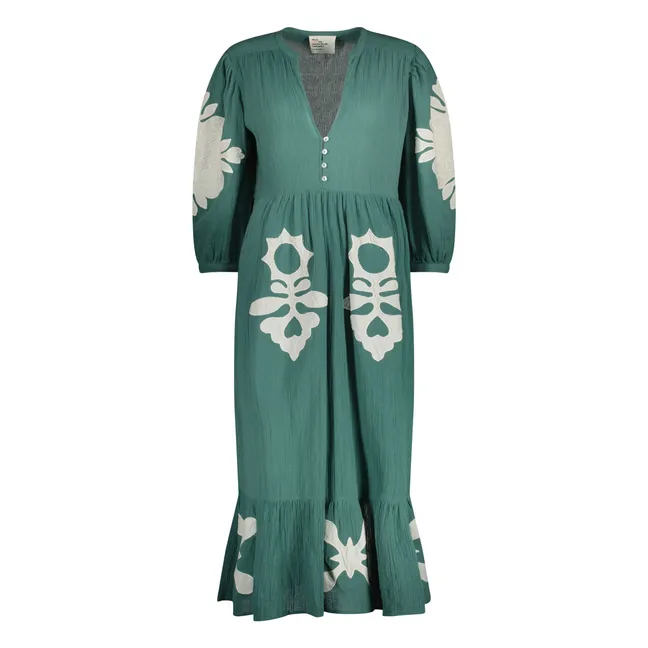 Kleid Roza Paros Bio-Baumwolle | Grün