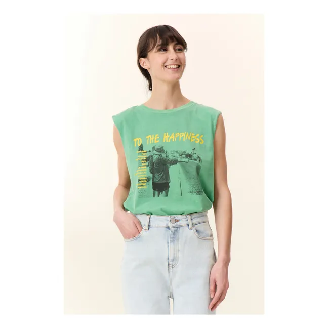 Top in cotone organico Dode Road | Verde