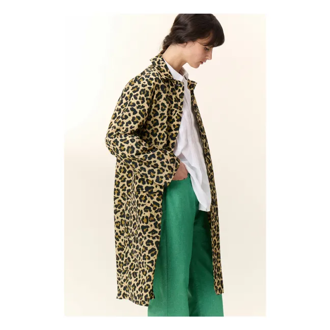 Mantel Aviona Leopard | Beige