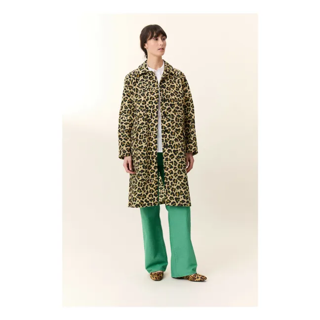 Mantel Aviona Leopard | Beige