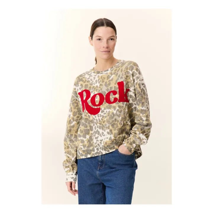 Sweat Sortie Faded Coton Bio | Beige- Image produit n°1
