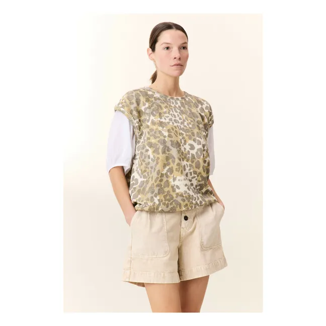 Sweatshirt Sirop Faded Bio-Baumwolle | Beige