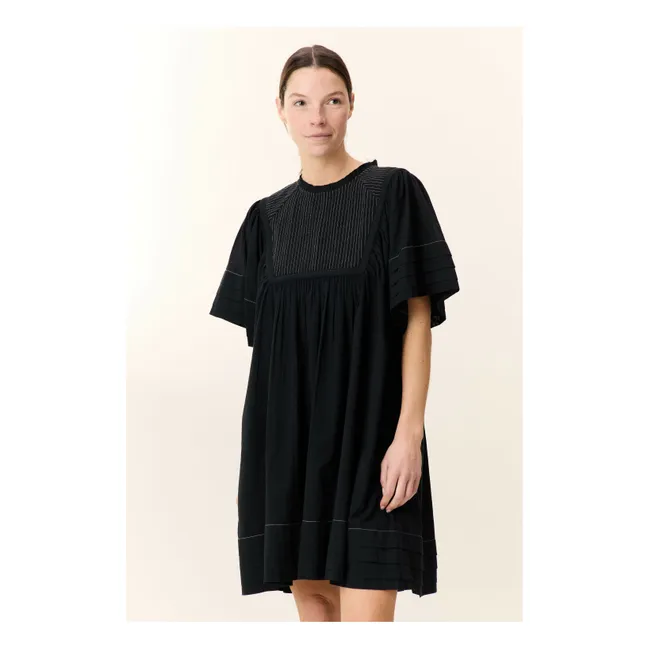 Abito in cotone biologico Rigby Pint | Nero