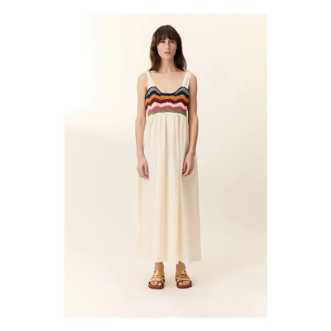 Kleid Ricq Häkeln | Grauweiß