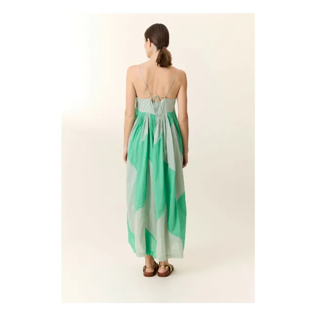 Raptor Patch Dress Cotone organico | Verde