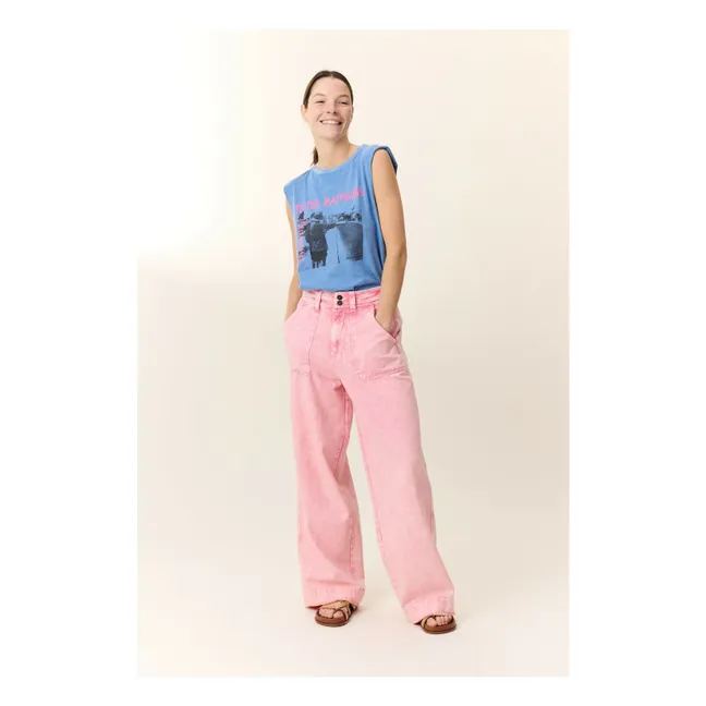 Jeans Prag Plain Bio-Baumwolle | Rosa
