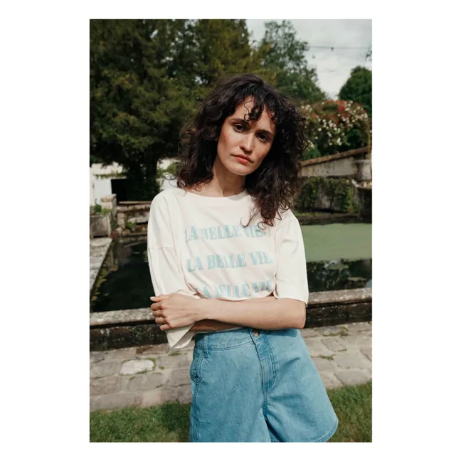 Camiseta Belle Algodón orgánico | Crema