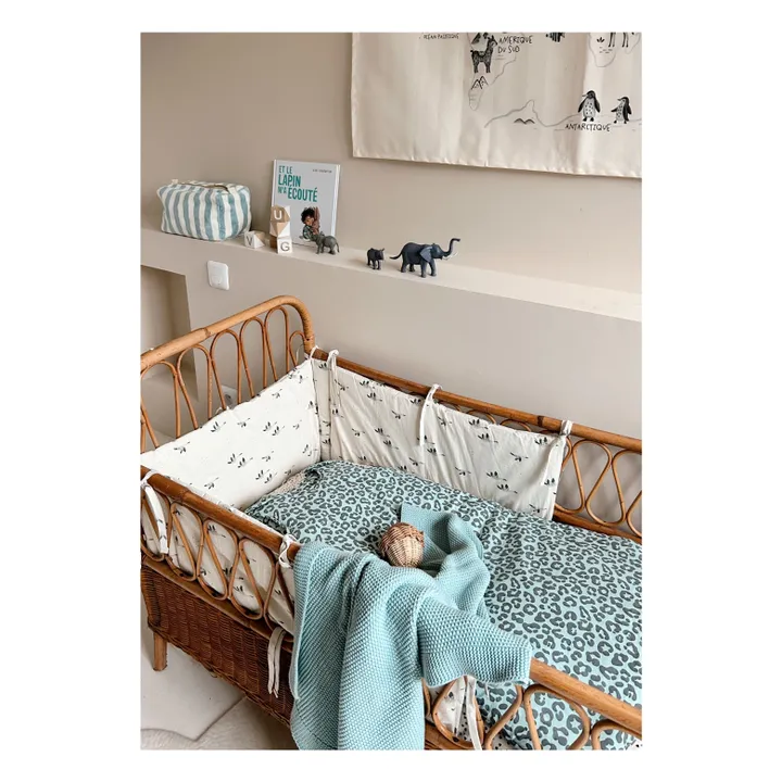 Neceser de rizo a rayas de Vic | Azul Cielo- Imagen del producto n°5